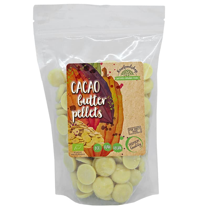 Kakaosmör Pellets Raw EKO 500g