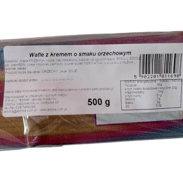 Nøddevafler 500g Nøddevafler