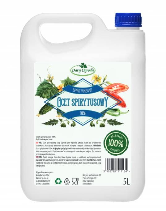 Setti 10l Spirit etikka 10% + omenaetikka 5% Dary Ogrodu