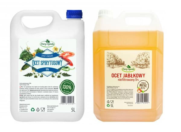 Setti 10l Spirit etikka 10% + omenaetikka 5% Dary Ogrodu