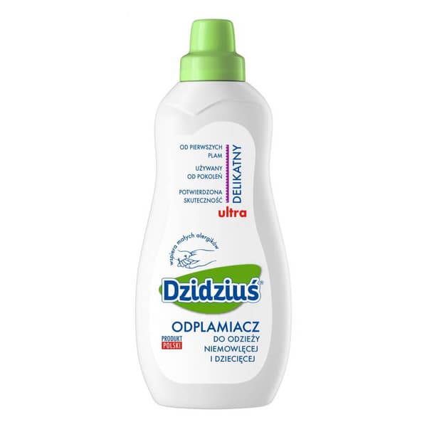 Tahranpoistoaine vauvan- ja lastenvaatteille 750ml Dzidziuś