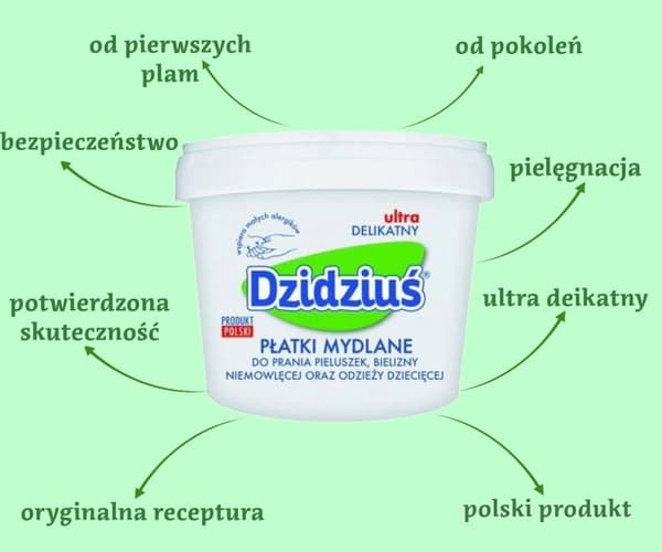 Hypoallergeeniset saippuahiutaleet 400g Dzidziuś