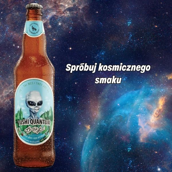 TUSHI QUANTUM Alkoholfri öl med vitaminer och mineraler 500ml / VILNIAUS
