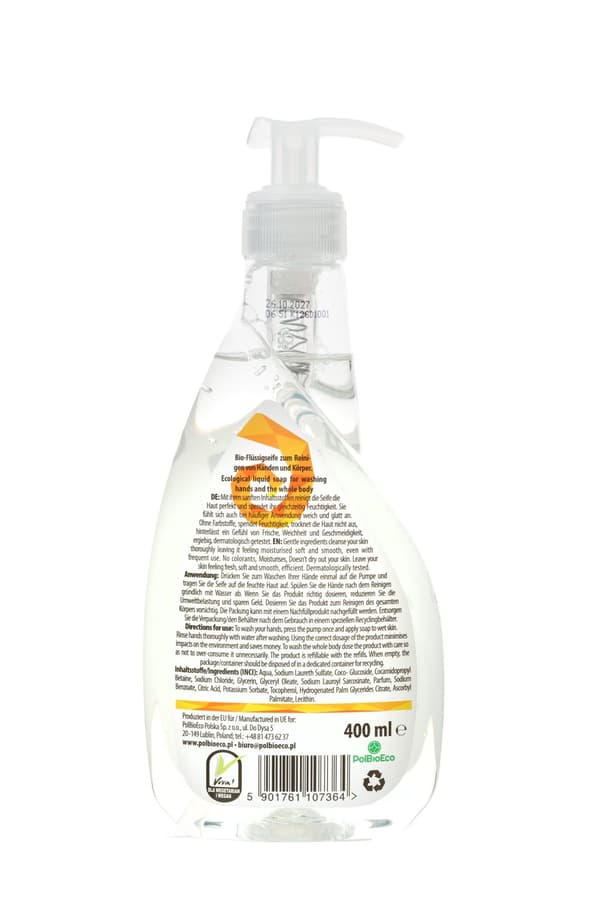 Ekologisk flytande tvål 400ml DE / EcoNaturo