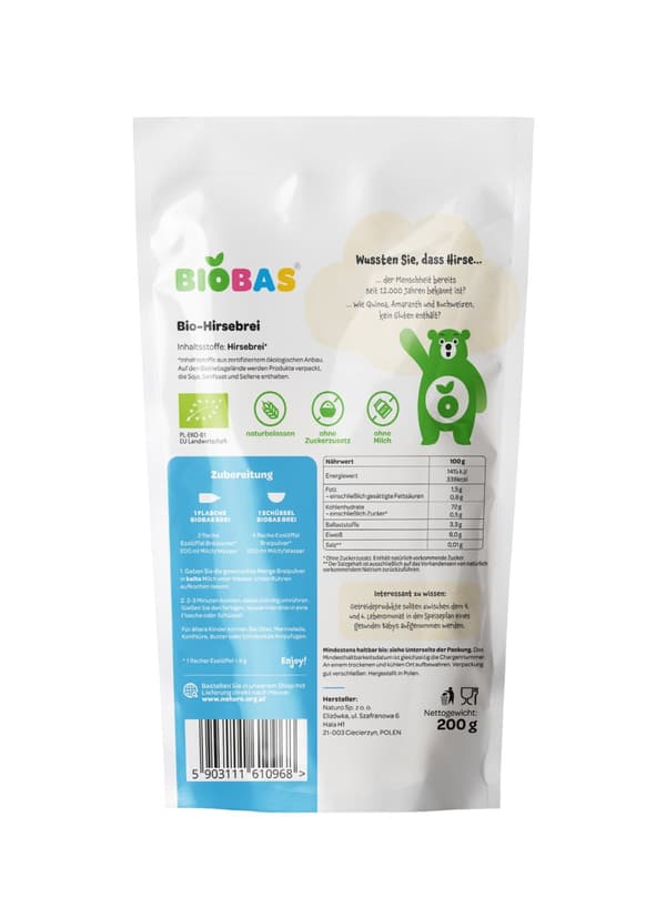 Hirsegrød 200g DE / BioBas