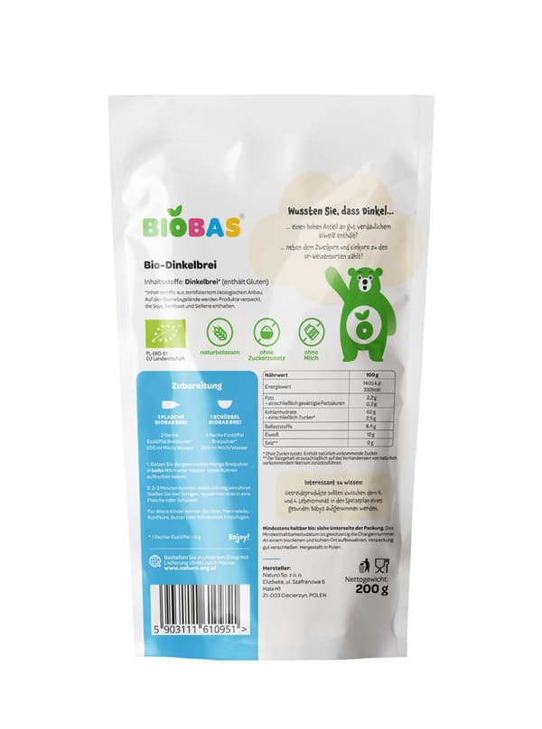 Speltgrød 200g DE / BioBas