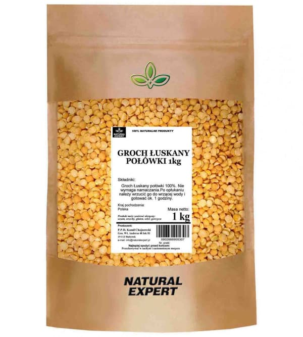 GULA SKALADE ÄRTOR HALV 1 kg