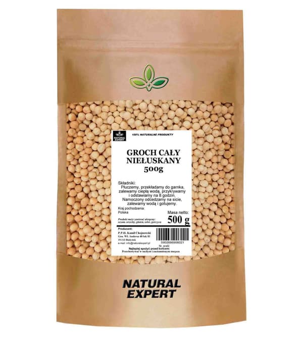HELA GULA ÄRTOR OSKALADE 500 g