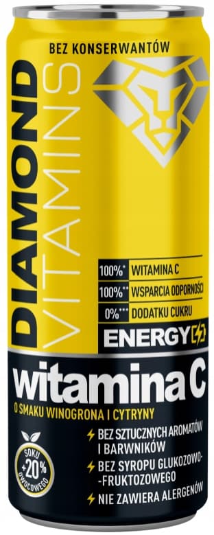 DIAMOND VIT C-vitamindrik med drue-citronsmag 250 ml