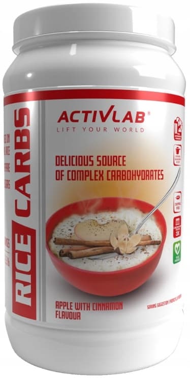 RICE CARBS riisijauho omena-kaneli maku Activlab 1 kg