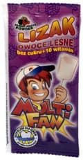 Miniatyrbild 1 av 2: MULTIFAN Lollipop +10 vitaminer skogsfruktsmak 1 styck
