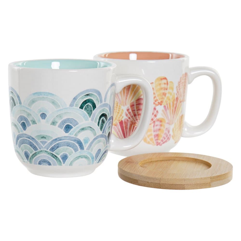 Set med kaffekoppar DKD Home Decor Bambu Dolomite (180 ml) (4 pcs)