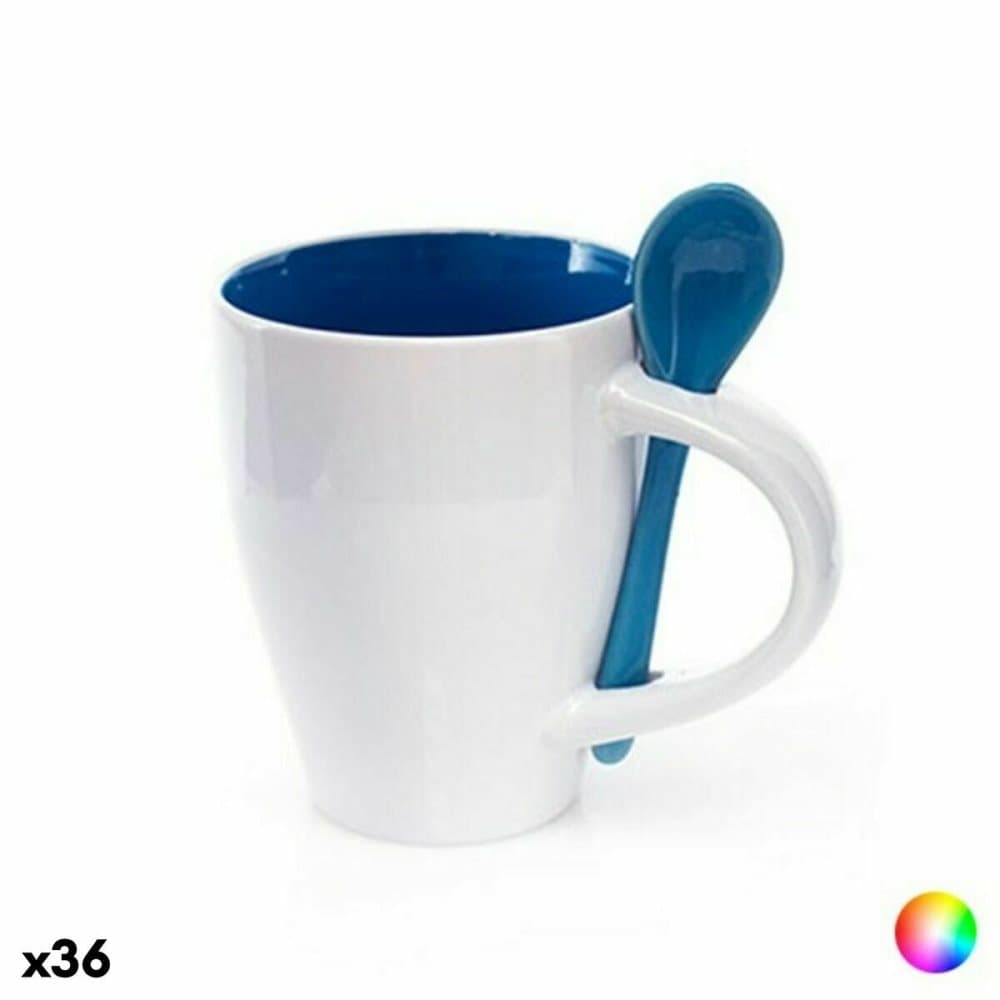 Mugg med Tesked Top Can Cap 149459 (350 ml) (36 antal) - Grön