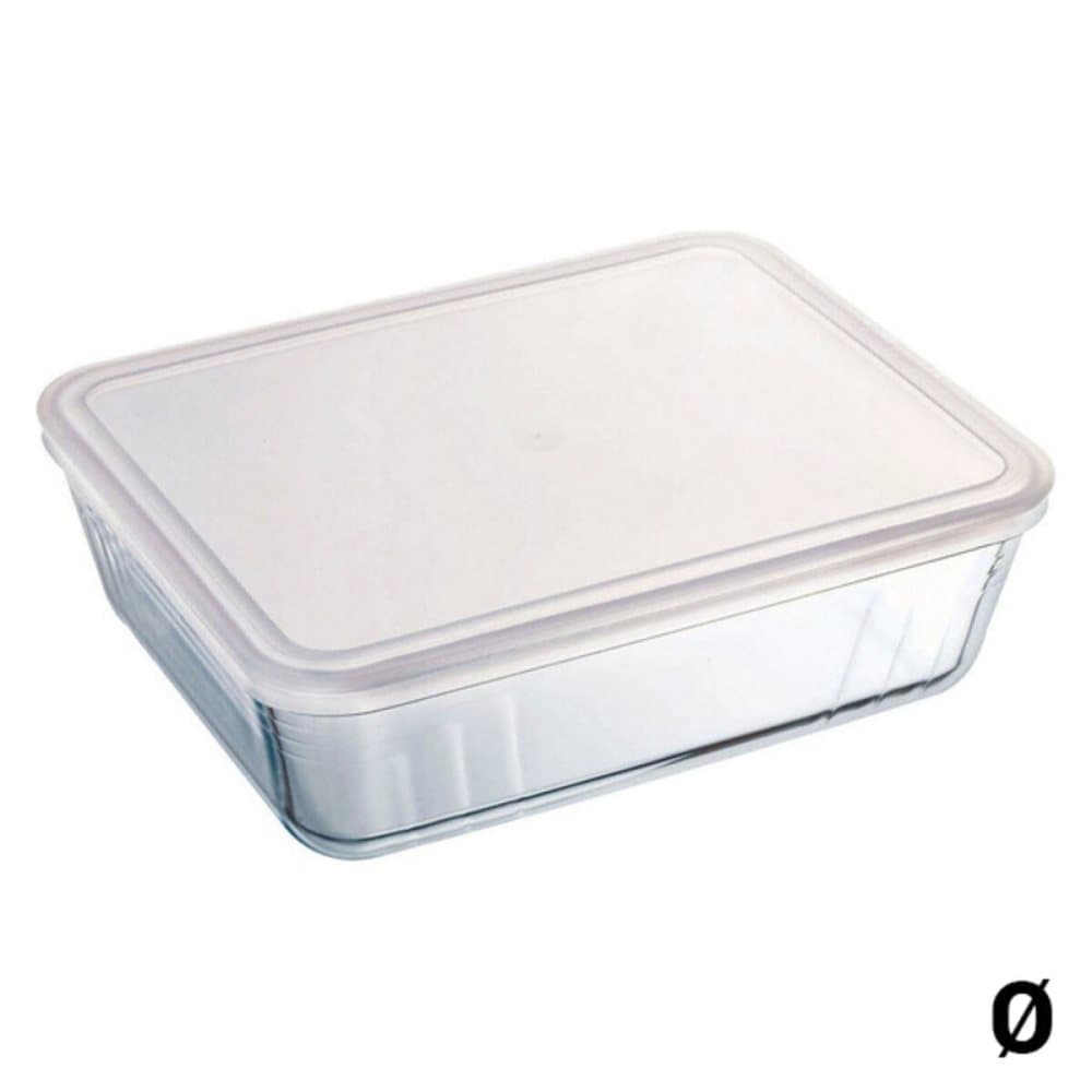 Lunchlåda Pyrex C&F Transparent Borosilikatglas - 1,5 l - 22 x 17 cm