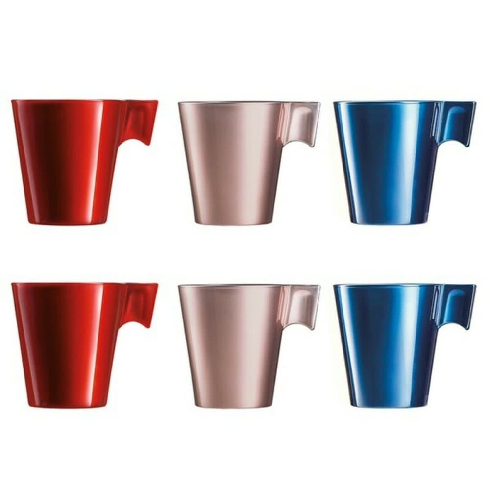 Set med kaffekoppar Luminarc Flashy (6 pcs) 22 cl