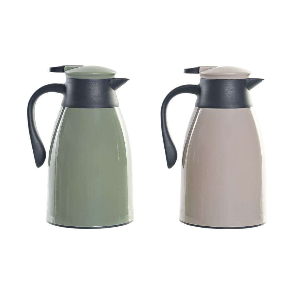 Termosbehållare DKD Home Decor Glas polypropen (2 antal)