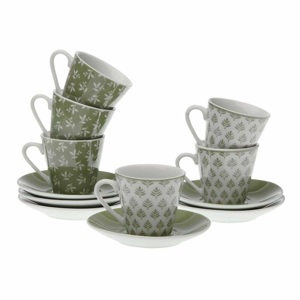 Set med kaffekoppar Versa Muriel Porslin (6 Delar) (5,8 x 6 x 5,8 cm)