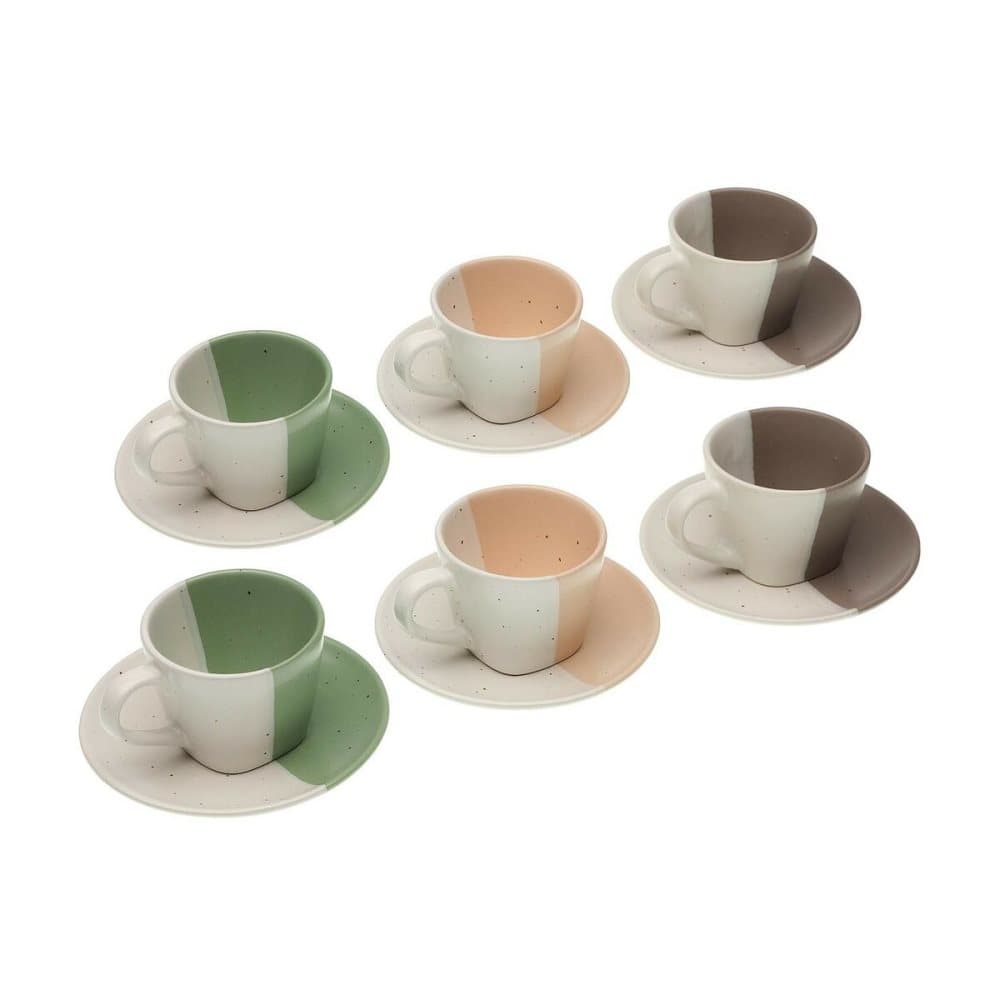 Set med kaffekoppar Versa Clara Keramik (6 Delar)