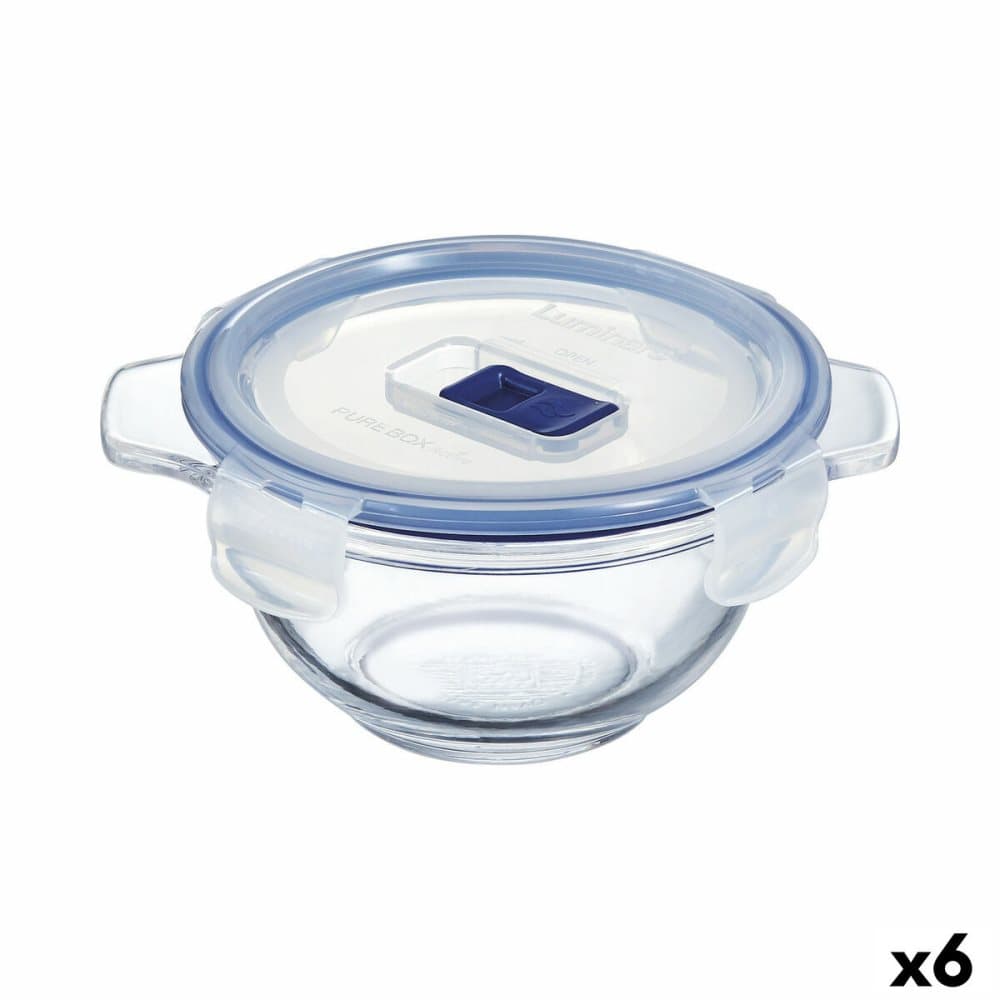 Salladsskål Luminarc Active Transparent Med lock Hermetisk Glas (500 ml) (6 antal)