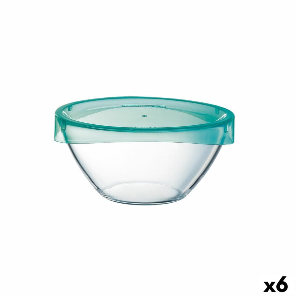 Salladsskål Luminarc Keep'n Lagon Transparent Med lock Glas (Ø 17 cm) (6 antal)