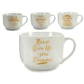Miniatyrbillede 2 af 2: Skodelica Dream Porcelæn Gylden Hvid 500 ml 24 enheder
