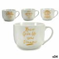 Miniatyrbillede 1 af 2: Skodelica Dream Porcelæn Gylden Hvid 500 ml 24 enheder