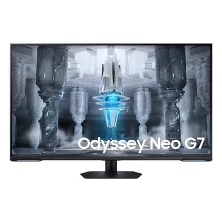 Samsung Odyssey Neo G7 G70NC LS43CG700NUXEN 43 " VA UHD 16:9 1 ms 400 cd/m2 Black/White HDMI ports quantity 2 144 Hz Svart, Vit