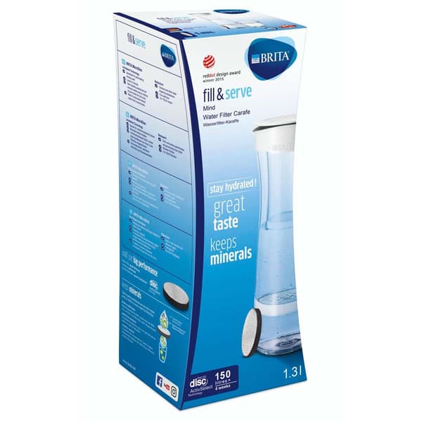 Brita Filterflaske Fill&serve Mind 1,3 L Transparent