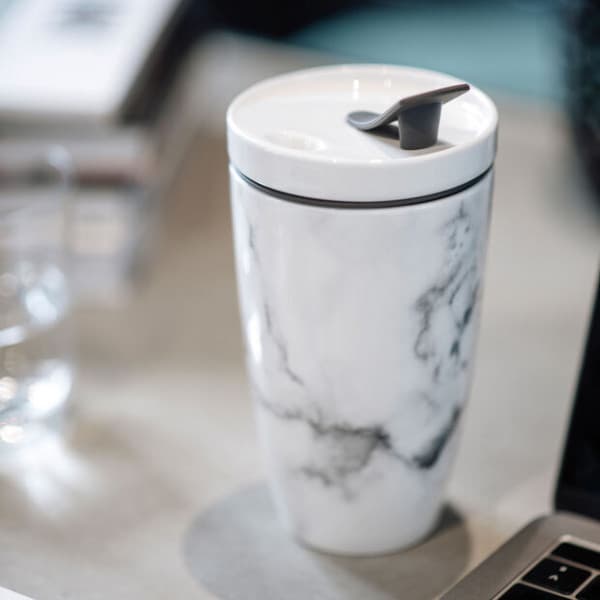 Villeroy & Boch Coffee to Go -mugg, marmor, 3,5 dl