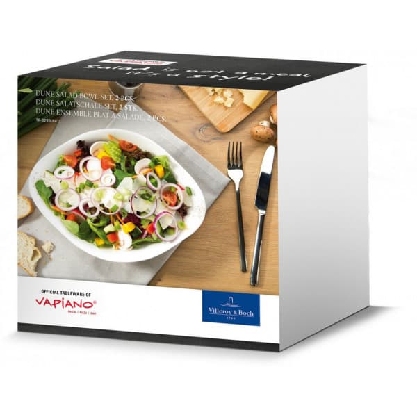 Villeroy & Boch Dune Vapiano portionskål / salladstallrik, 2 st
