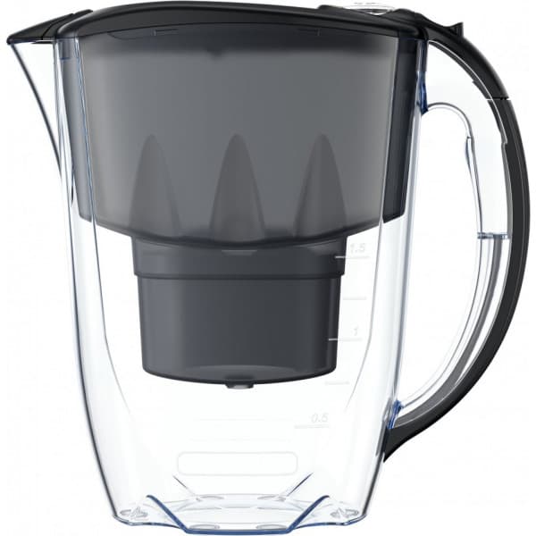 Aquaphor Amethyst MF+ vattenreningskanna, 2,8 L, svart