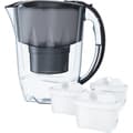 Miniatyrbild 6 av 6: Aquaphor Amethyst MF+ vattenreningskanna, 2,8 L, svart
