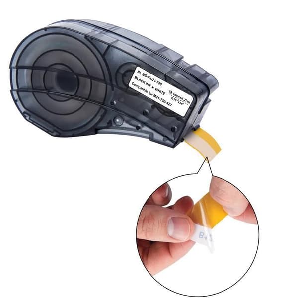 Etikettkompatibel Brady BMP21-LAB BMP21-PLUS - Vinylband M21-750-427 19,1mmx4,27m Phonillico®