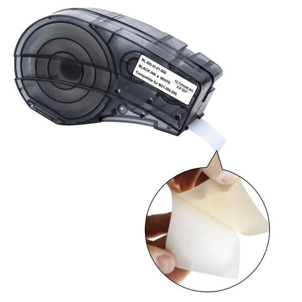 Etikettkompatibel Brady BMP21-LAB BMP21-PLUS - Vinyltejp M21-500-595 12,7mmx6,4m Phonillico®
