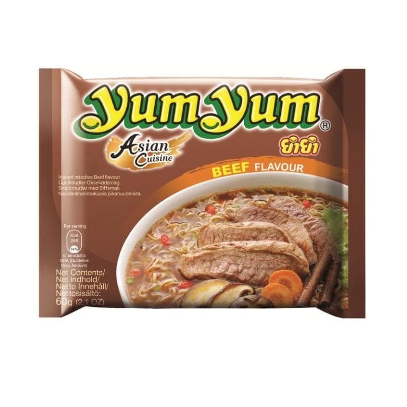 Snabbnudlar / Nudlar - Biffsmak, Yum Yum (30x60g)