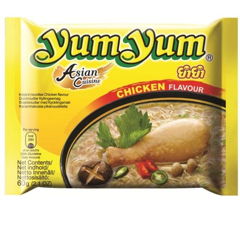 Snabbnudlar / Nudlar - Kycklingsmak, Yum Yum (30x60g)