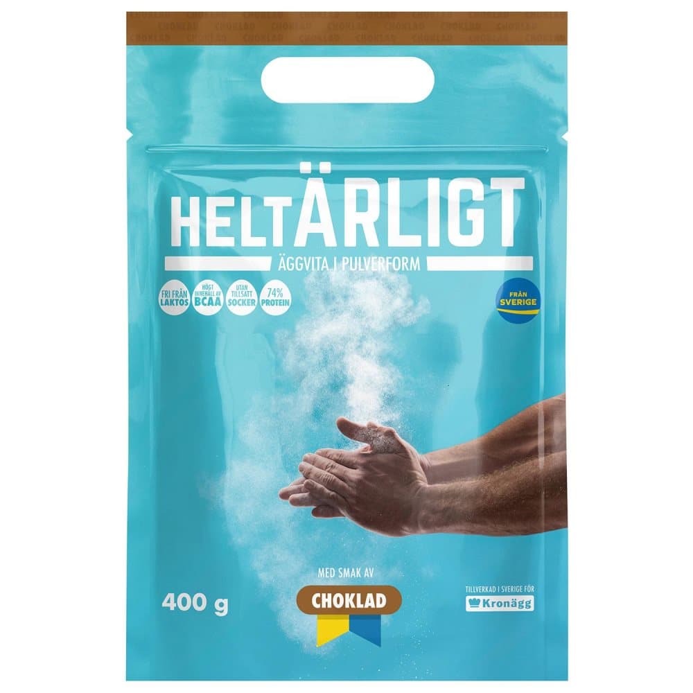 Helt Ärligt, Äggvitepulver 74% Protein - Choklad 400 g