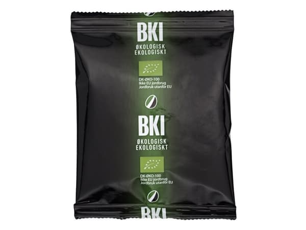 Kaffe BKI økologisk filterkaffe 75g portionsposer - (karton á 100 stk.)