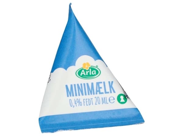 Minimaito Arla 0,4 %, 20 ml, pakkaus 100 kpl.