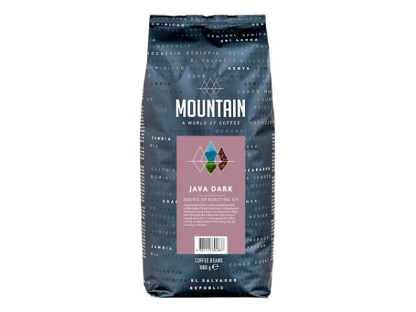 Kaffe BKI Mountain Java Mørk hele bønner 1kg/ps - (6 stk.)