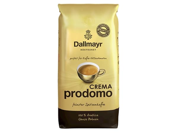 Dallmayr Pprodomo Crema 1000g, 1 kg, Americano, Espresso, Keskipaahto, Laukku