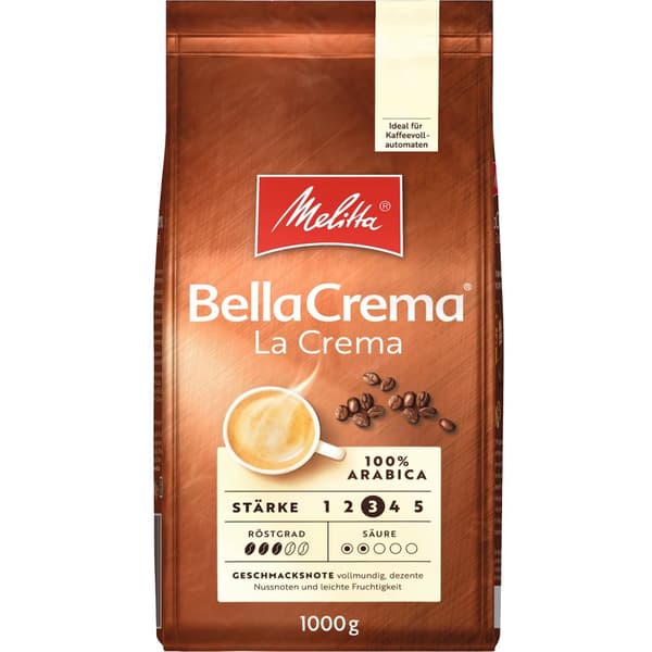 Melitta BellaCrema La Crema Kaffebönor - 1000 g.