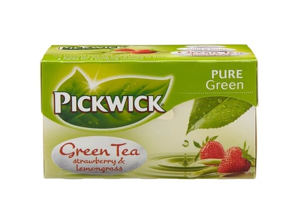 Te Pickwick Grøn Te Jordbær & Citrongræs - (20 breve x 12 pakker)