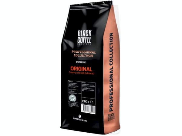 Espresso Black Coffee Original Rainforest hele bønner 1kg/ps - (6 stk.)
