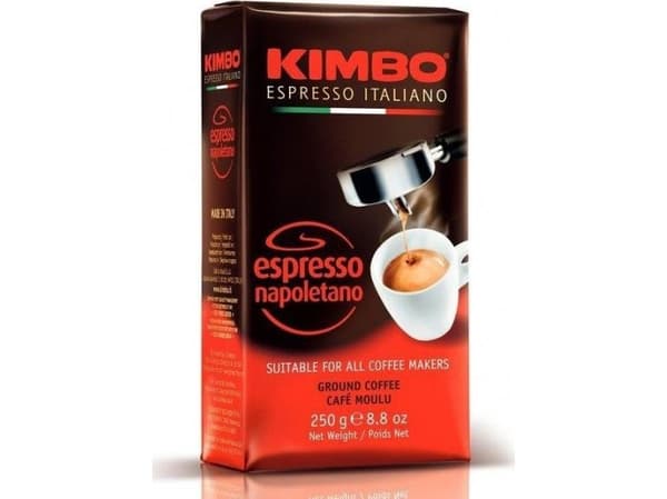 Kimbo Neapolitan Espresso 250 g, 250 g, Medium Ristet, Kaffe, Espresso, Taske, 250 g