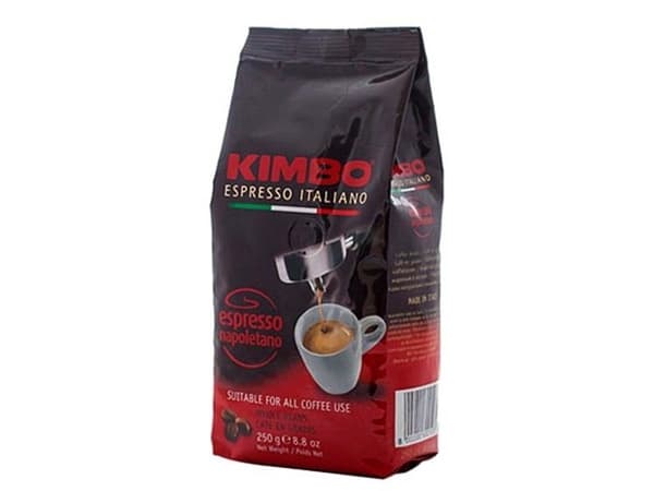 Kimbo 03KIM008, 250 g, Kahvi, Tumma paahto, Laukku