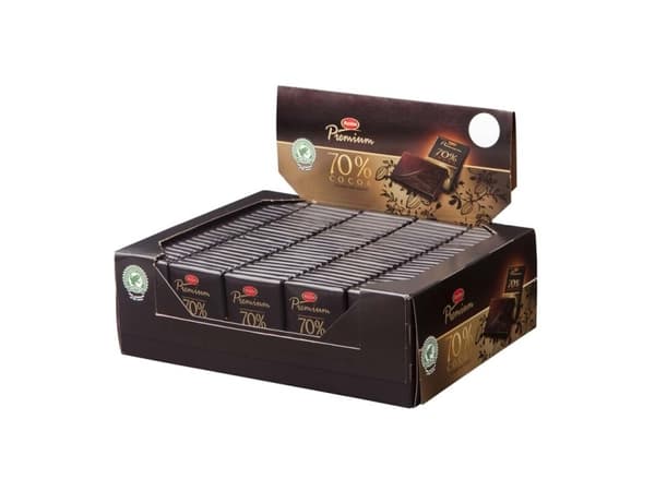 Chokolade Marabou Premium 70% mørk 10g - (120 stk.)