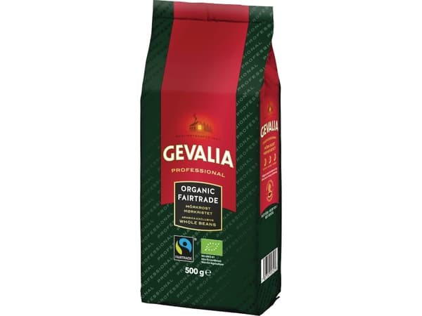 Kaffebønner gevalia professionel økologisk fairtrade, 500 g