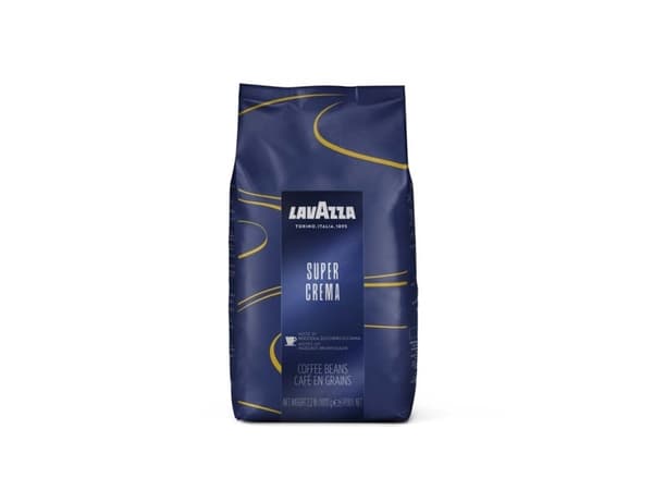 Lavazza Super Crema Espresso kaffebønner 1kg/pose - (karton á 6 kilogram)