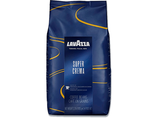 Lavazza Super Crema Espresso kaffebønner 1kg/pose - (karton á 6 kilogram)